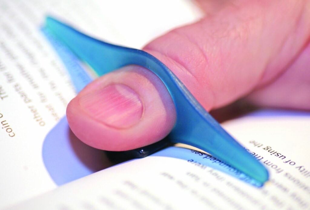 thumb thing page holder