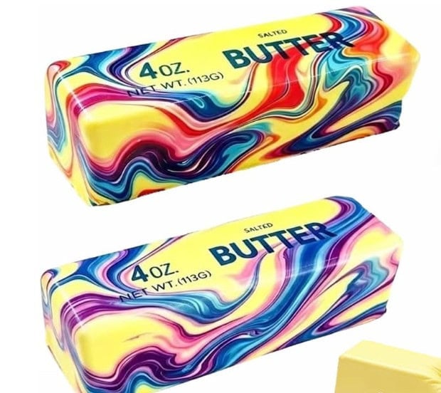 tie dye butter