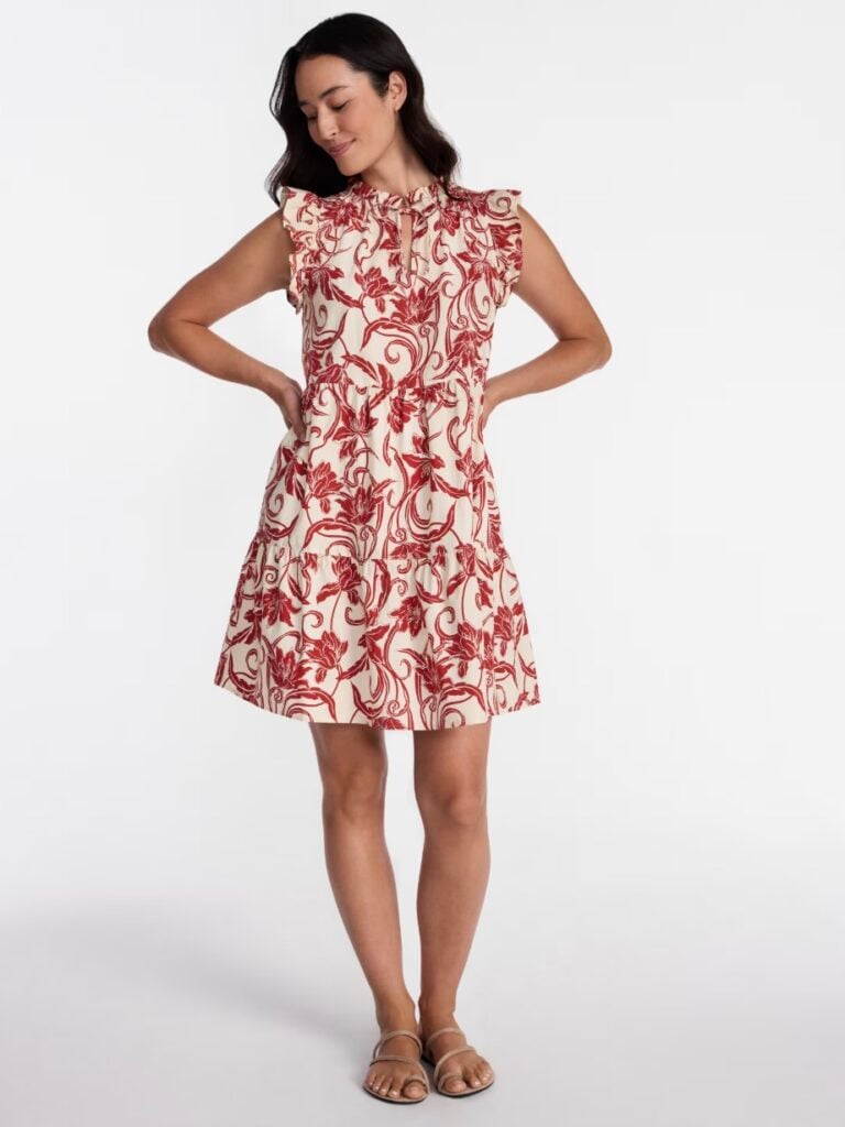 time and tru cotton dress ruffle sleeves time and tru cotton dress ruffle sleeves