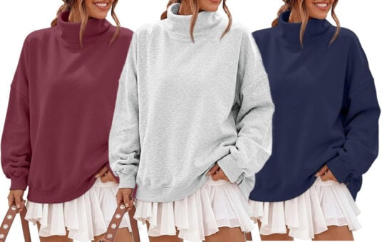 trendy queen mockneck top