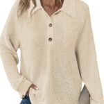 vneck waffle knit tunic balivsa