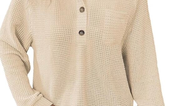 vneck waffle knit tunic balivsa