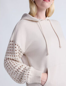walmart crochet sleeve hoodie