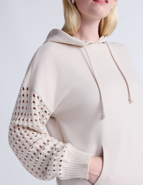 walmart crochet sleeve hoodie