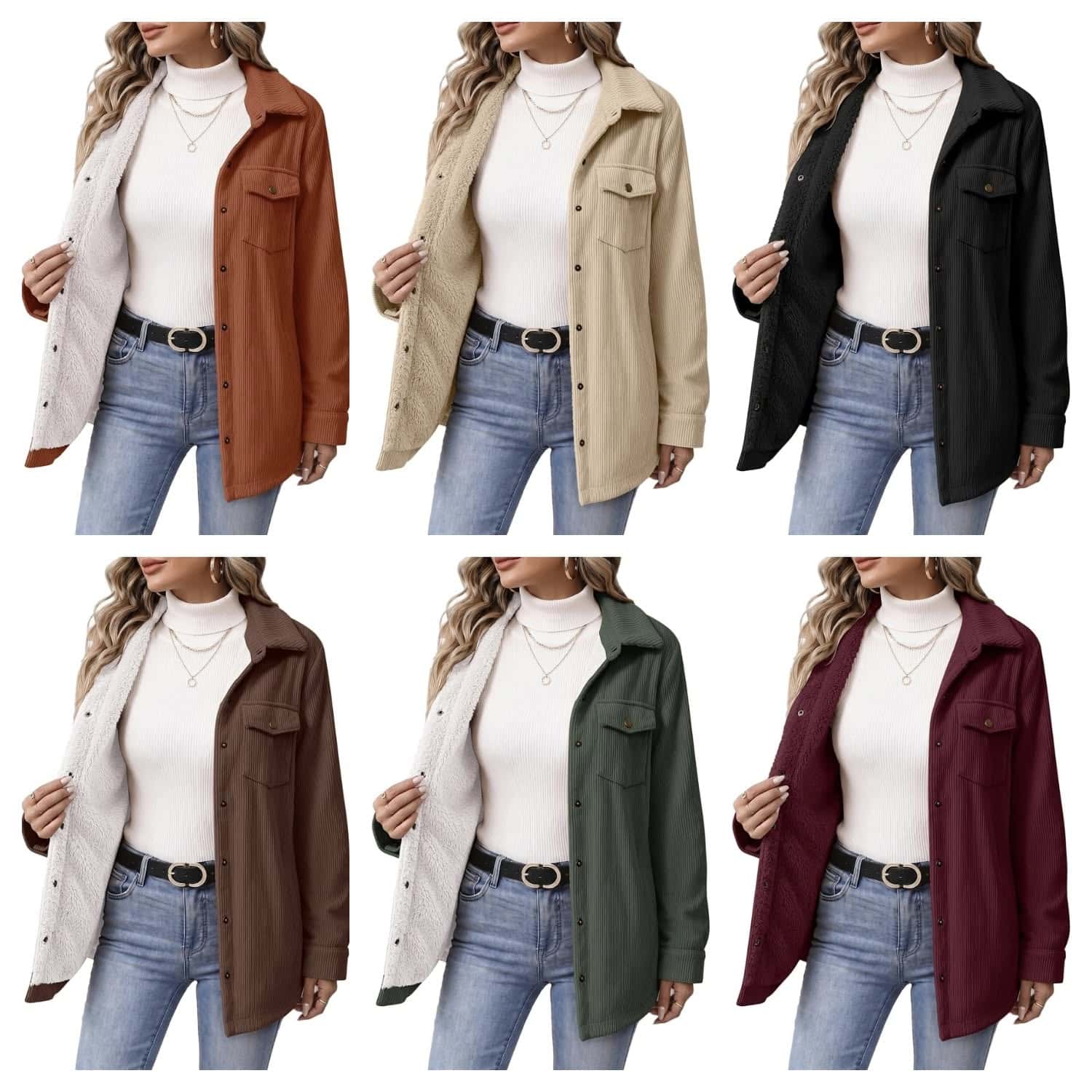 zeagoo corduroy shacket