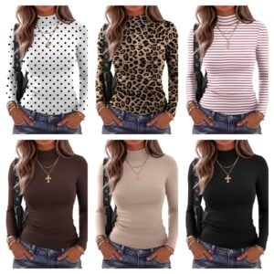 zeagoo mock turtlenecks