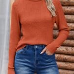 zeagoo orange sweater