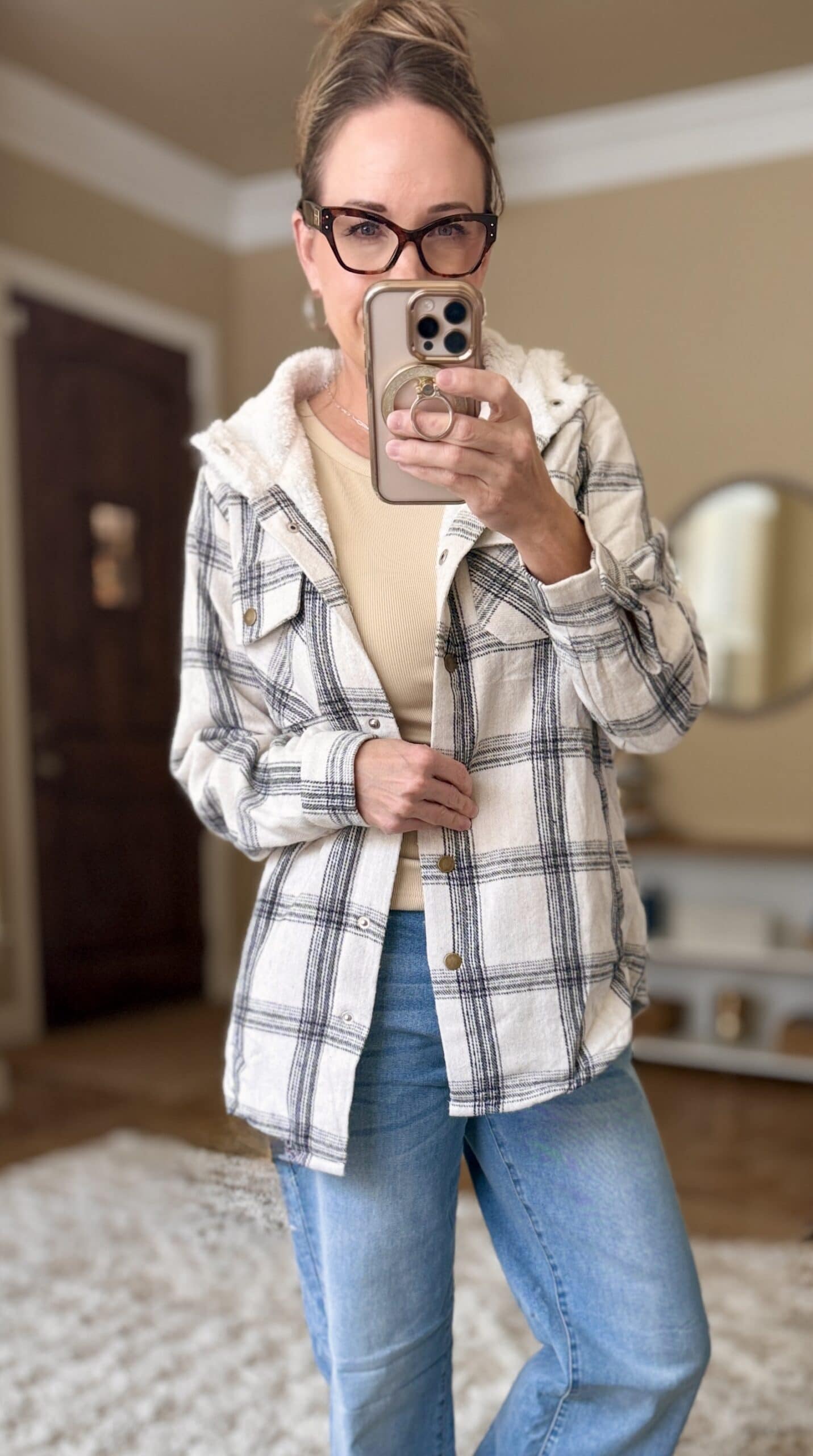 zeagoo plaid shacket