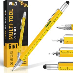 BIIB Gifts for Men 6 in 1 Multitool Pen