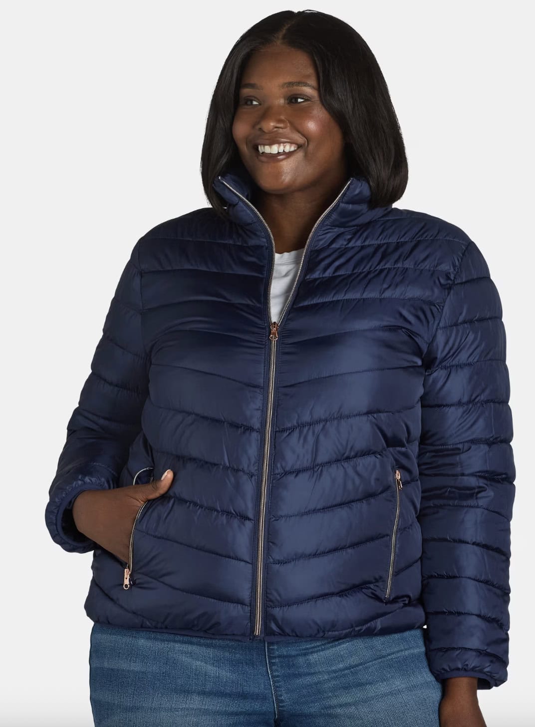Big Chill Women's and Women’s Plus Packable Puffer Jacket