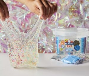Elmer's Slime clear glitter set
