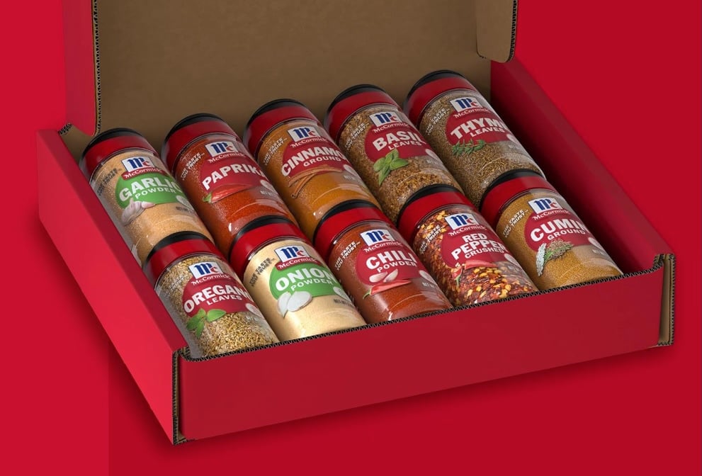 McCormick Spices & Herbs Holiday Essentials Gift Set Box