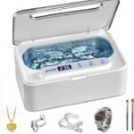 Phniti Ultrasonic Jewelry Cleaner Retainer Glasses Rings Dentures