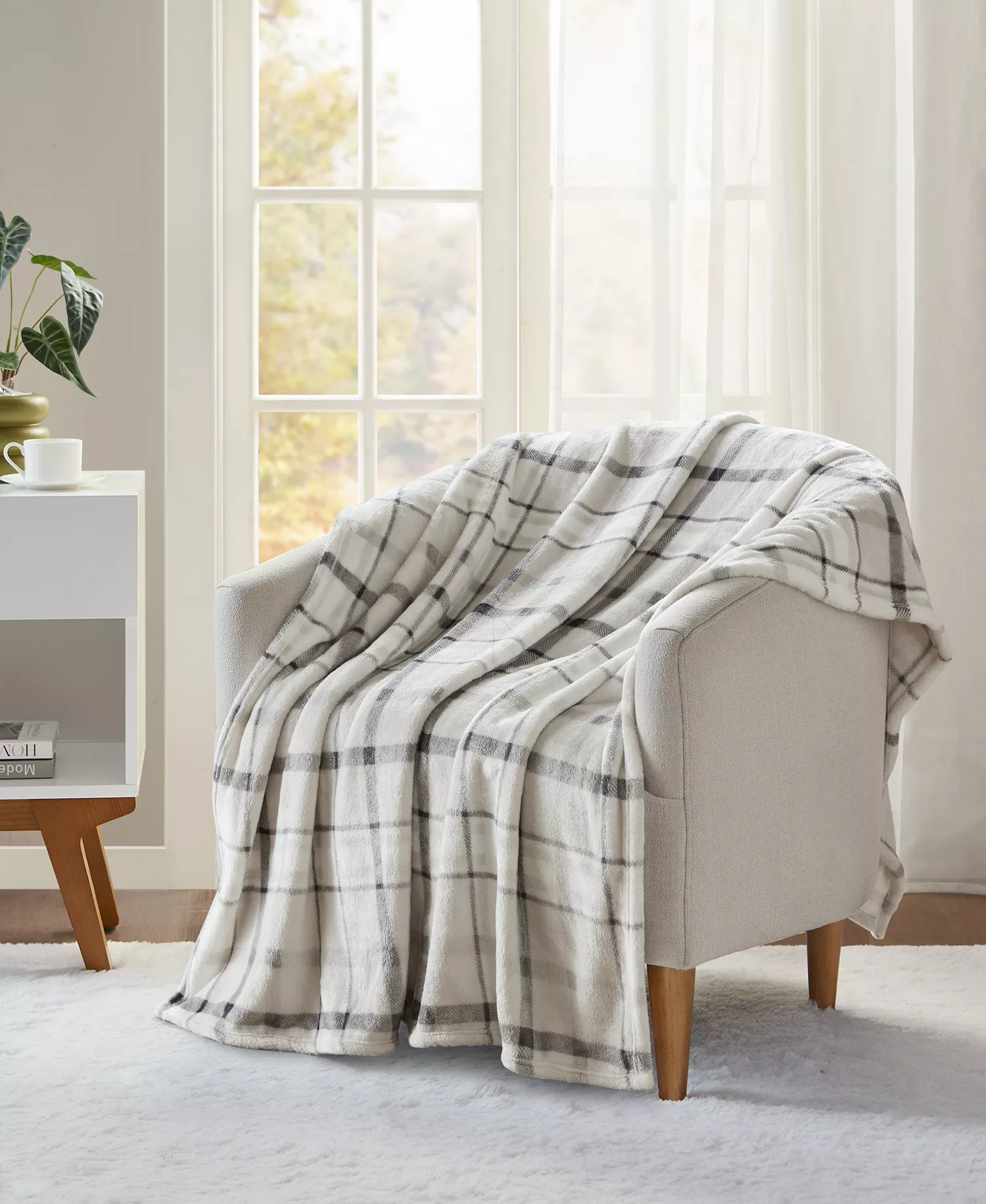 Premier Comfort Cozy Plush Printed Throw, 50 x 70