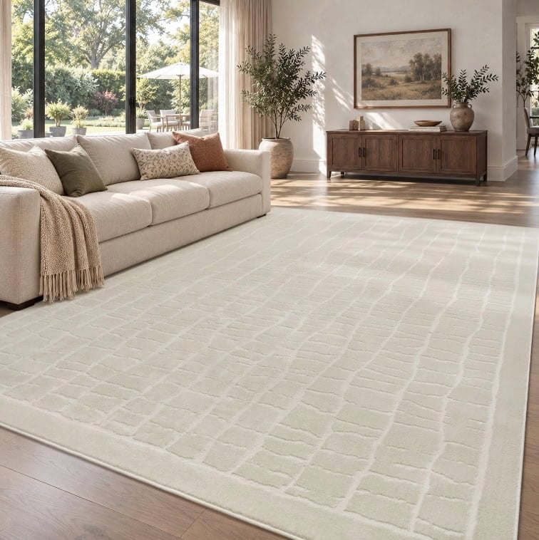 RESARE 5x7 Washable Area Rug
