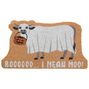 Red Shed Boo Moo Coir Halloween Door Mat, 27 in.