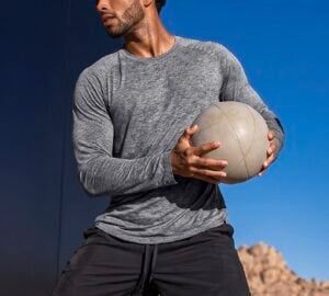 Soothfeel Men's Quick Dry Long Sleeve Workout Shirt
