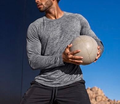 Soothfeel Men's Quick Dry Long Sleeve Workout Shirt