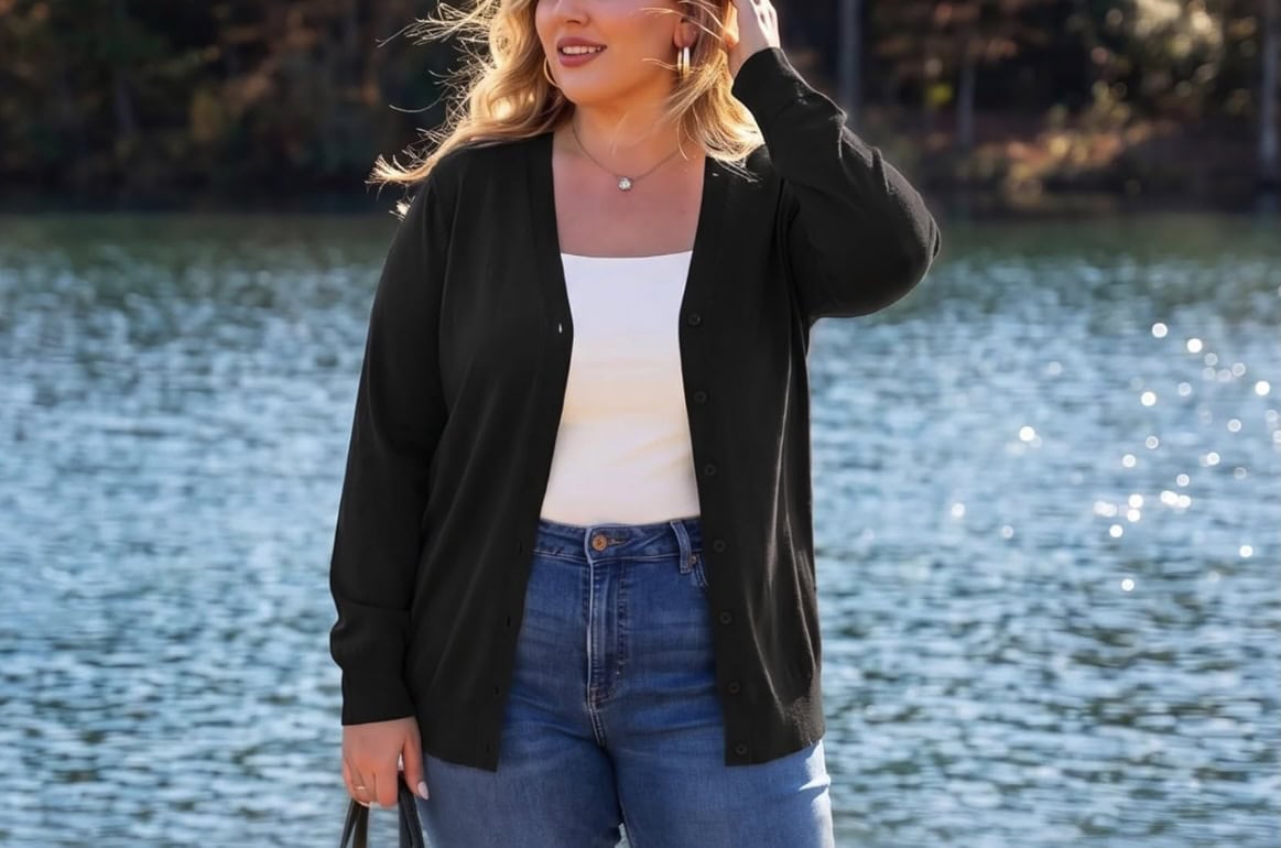 TIANZHU Plus Size Cardigan