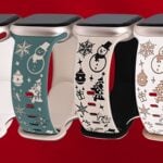 W RARA Christmas Engraved Silicone Band for Apple Watch