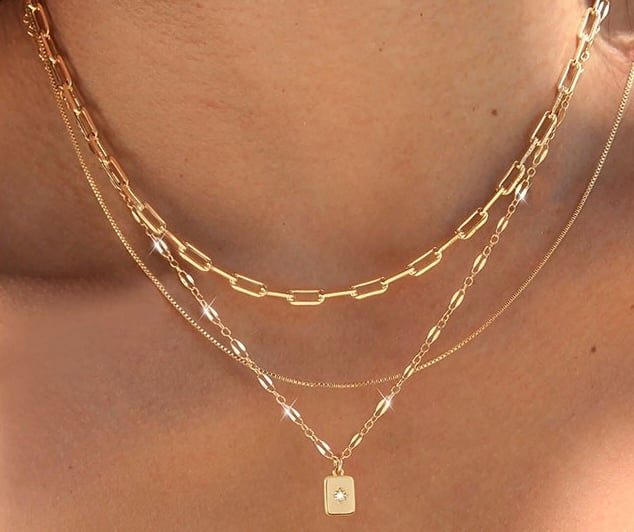 YEEZII Layered Gold Necklace