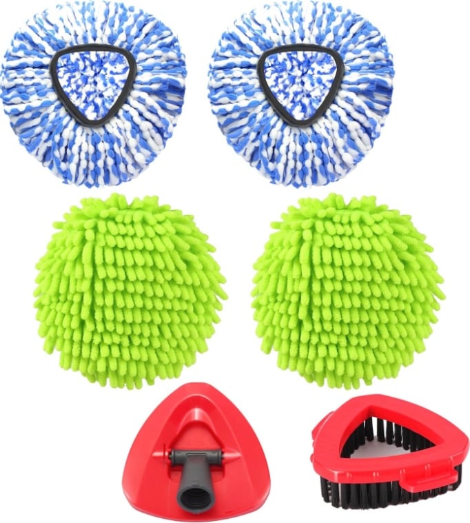 YZJAJZY 6 Pack Spin Mop Heads Replacements