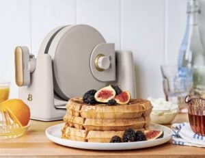 beautiful brand waffle maker taupe