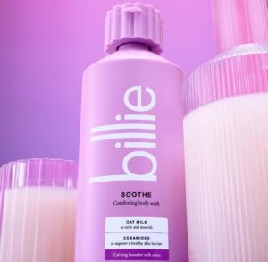 billie soothing lavender body wash