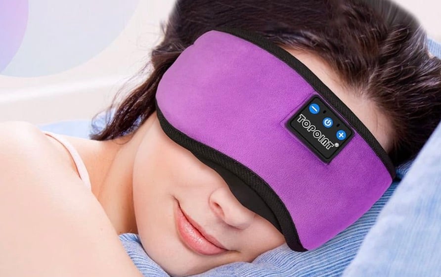 bluetooth sleep mask purple
