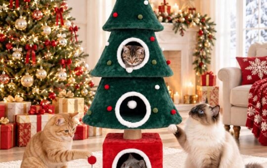 christmas cat tree