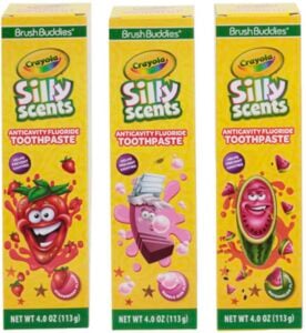 crayola silly scents toothpaste brush buddies
