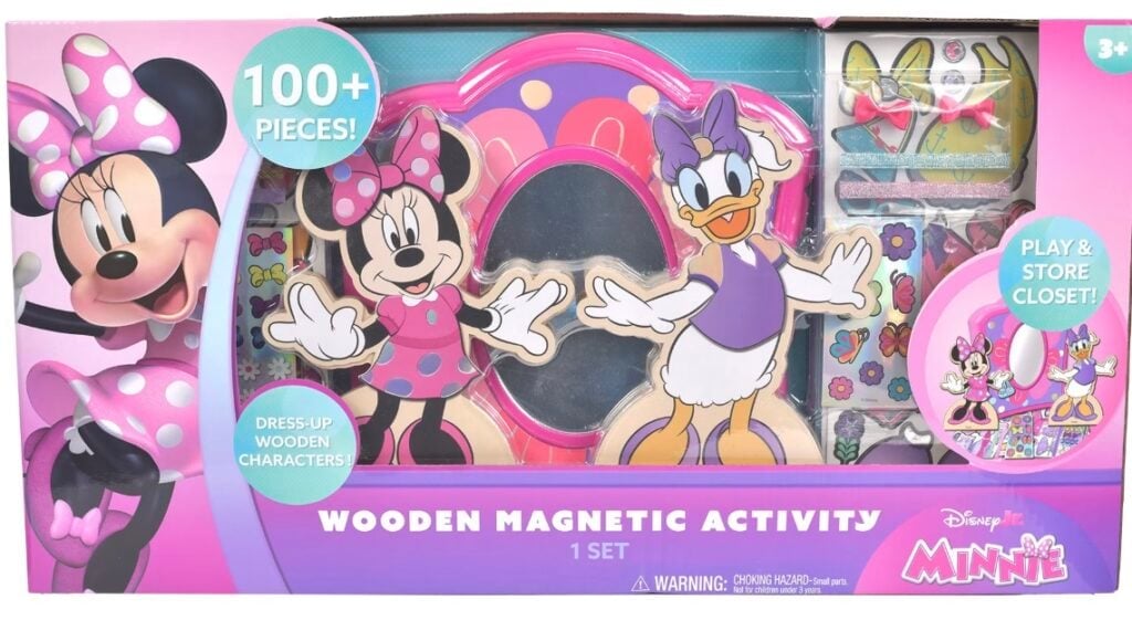 disney minnie mouse wooden activity set