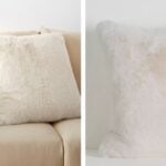 faux fur cream pillow dupe