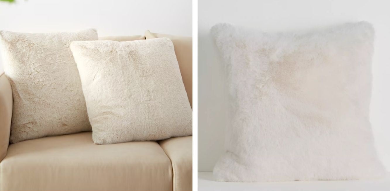faux fur cream pillow dupe faux fur cream pillow dupe