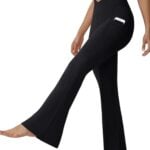 flare yoga pants with pockets dlooda