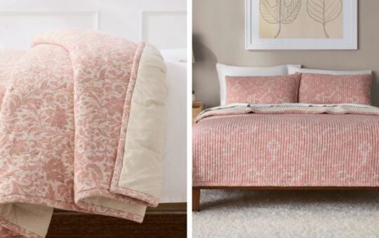 floral quilt dupe