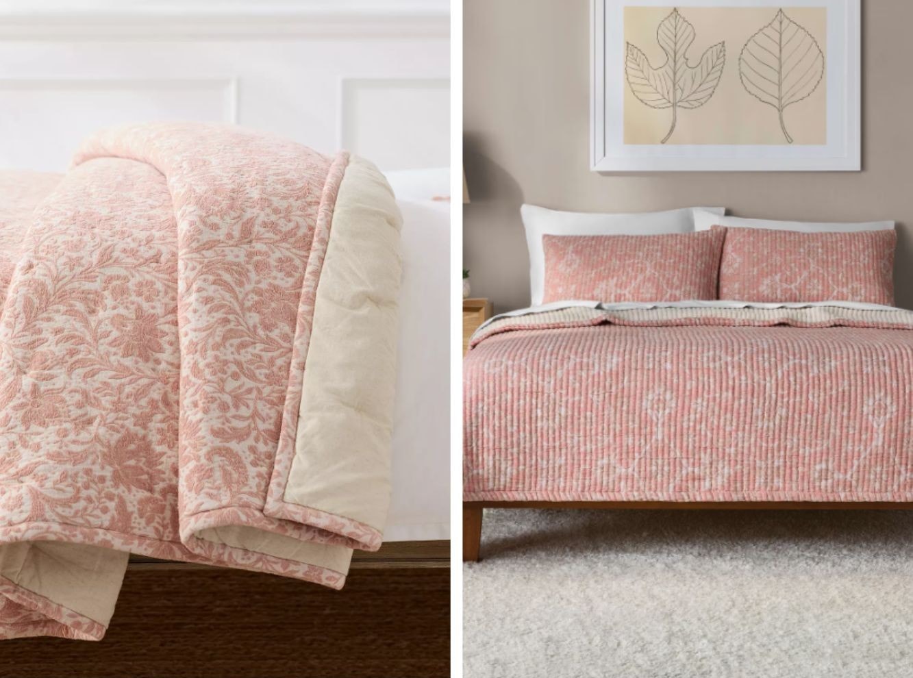floral quilt dupe