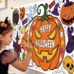 happy halloween coloring tablecloth (1)