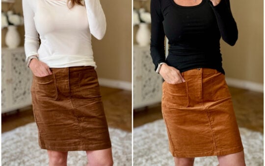 mary longer denim skirt