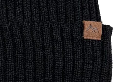 mens fleece beanie logo