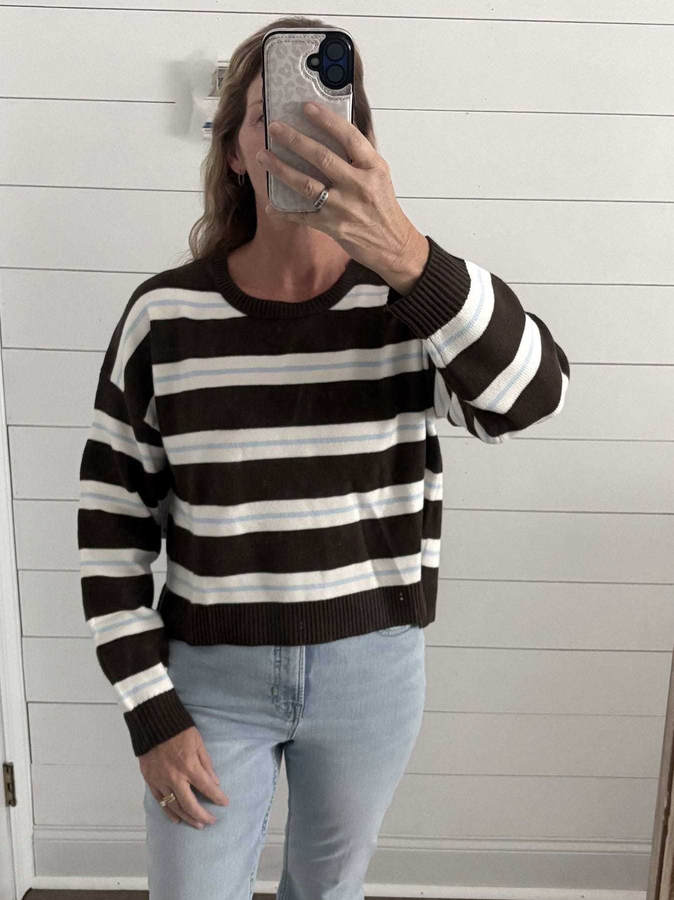 no bounaries striped sweater no bounaries striped sweater