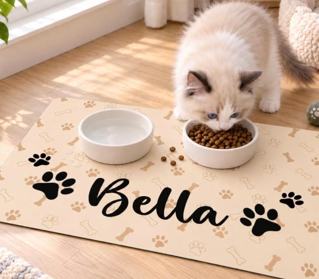 personalized pet mat