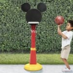 plastic kids basketball set mickey mouse