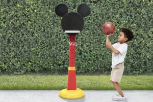 plastic kids basketball set mickey mouse