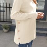 side button sweater