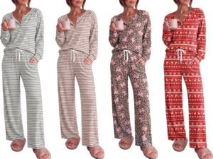 striped pajama set