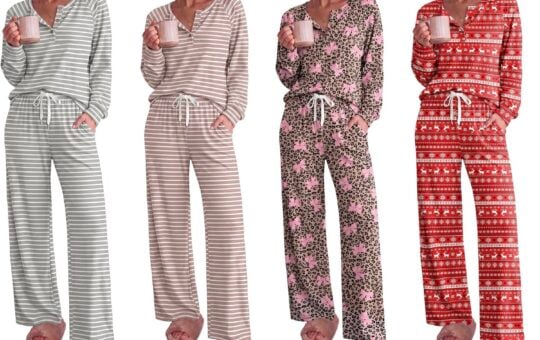 striped pajama set