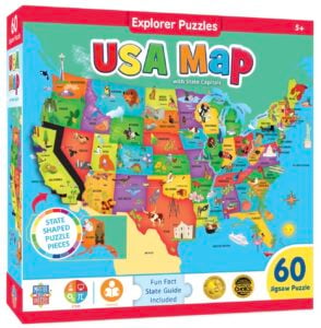 usa puzzle 60 piece masterpieces brand