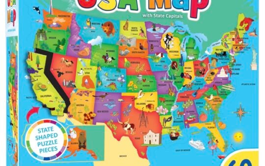 usa puzzle 60 piece masterpieces brand