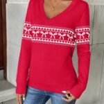 zeagoo red sweater